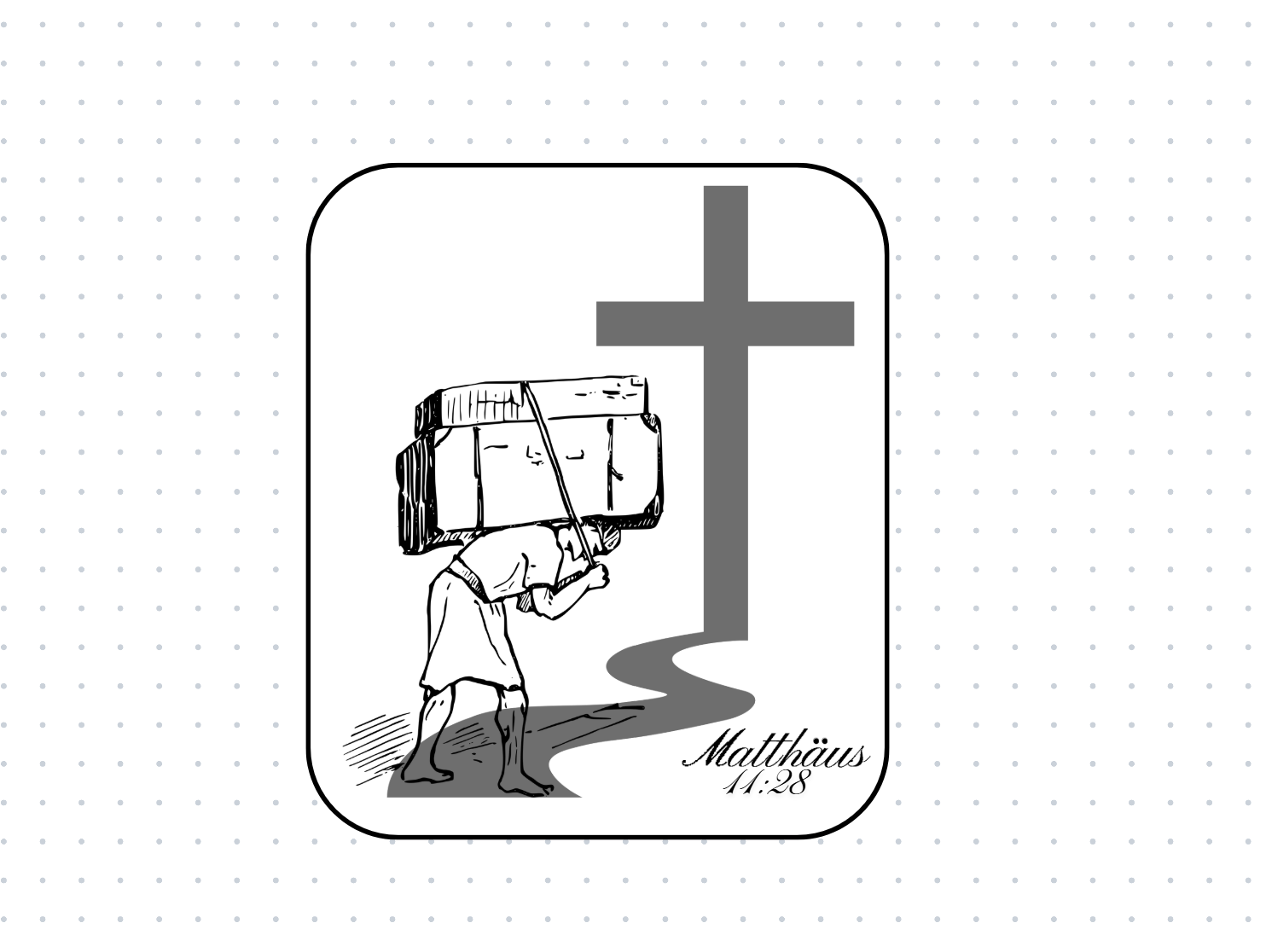 Come to Jesus to find rest Sticker; Matthew 11:28